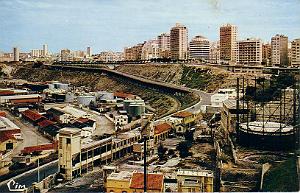 ORAN ROUTE DU PORT ET LE BD FRONT DE MER